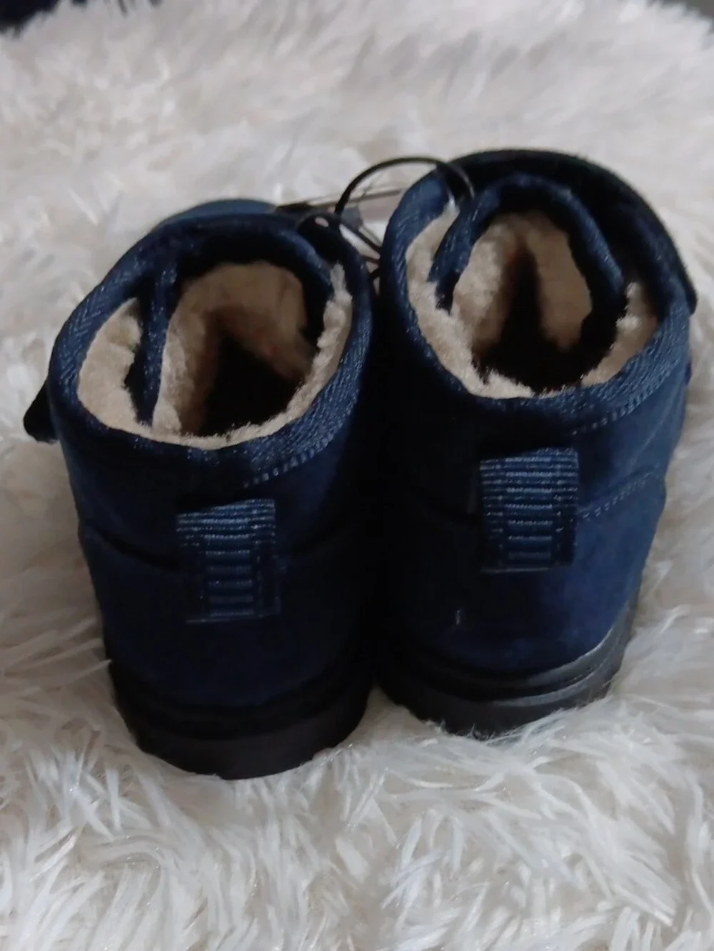Cat & Jack Navy Blue Fleece-Lined Kids Boots